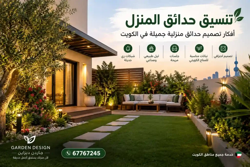 تنسيق حدائق المنزل بالكويت