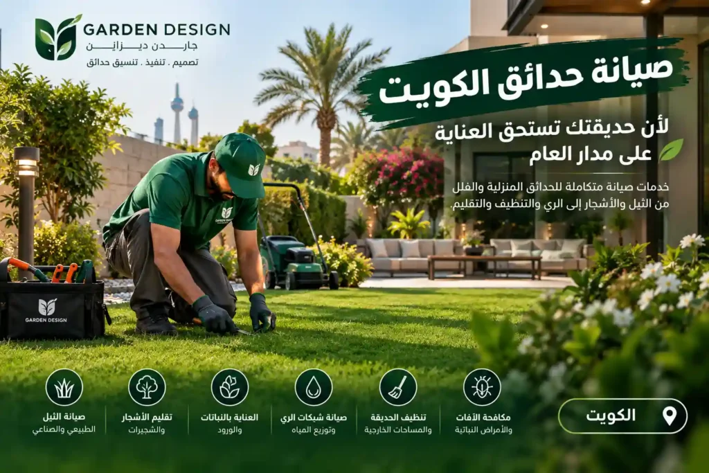 صيانة حدائق الكويت